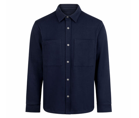 Surchemise Maille Piquée Premium Pique Overshirt FR056 - Front Row coloris Navy