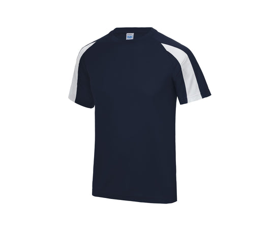Tee-Shirt de Sport Contrasté Contrast Cool T - Just Cool coloris French Navy/Arctic White
