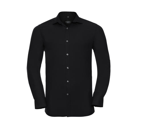 Chemise Stretch Fitted Ultimate Shirt JZ960 - Russell Athletic Collection coloris Black