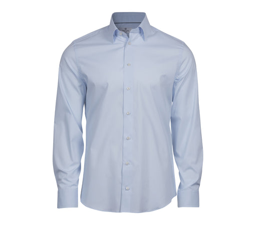Chemise Stretch Ajustée Luxury Shirt TJ4024 - Tee Jays coloris Light Blue
