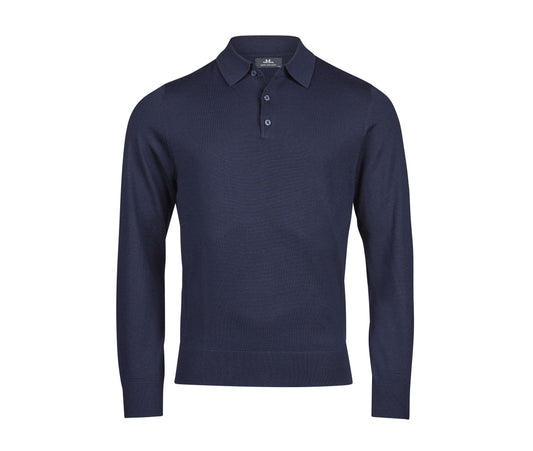 Polo Manches Longues Laine Polo Knit TJ6002 - Tee Jays coloris Navy