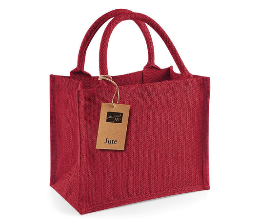 Petit Sac Toile de Jute WM412 - Westford Mill coloris Red/Red