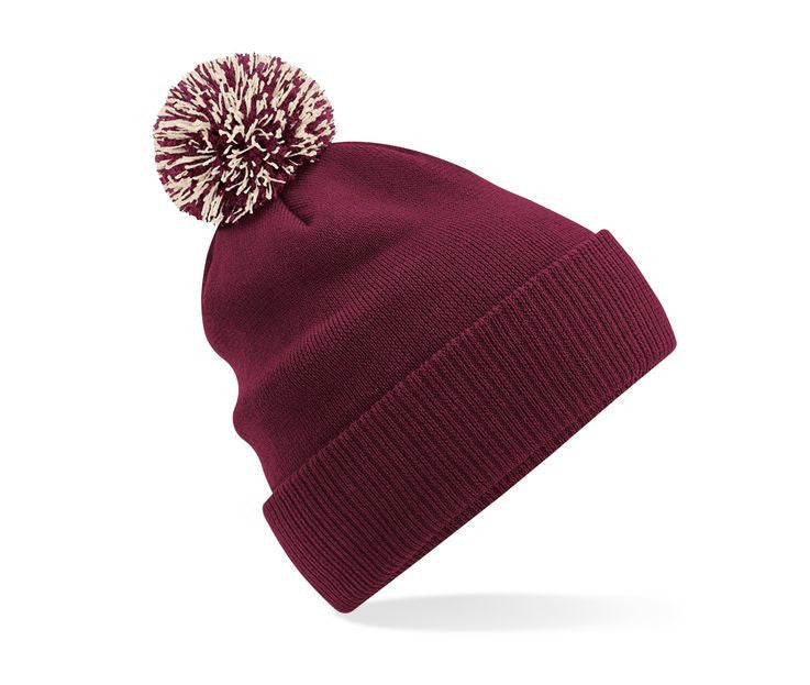 Burgundy/Off White
