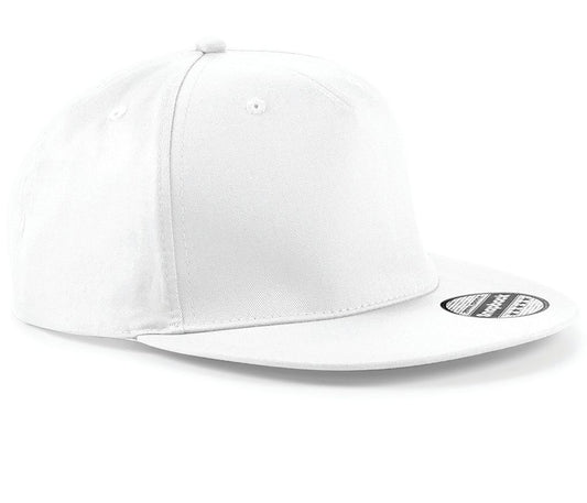 Casquette Style Rappeur 5 Pans BF610 - Beechfield coloris White