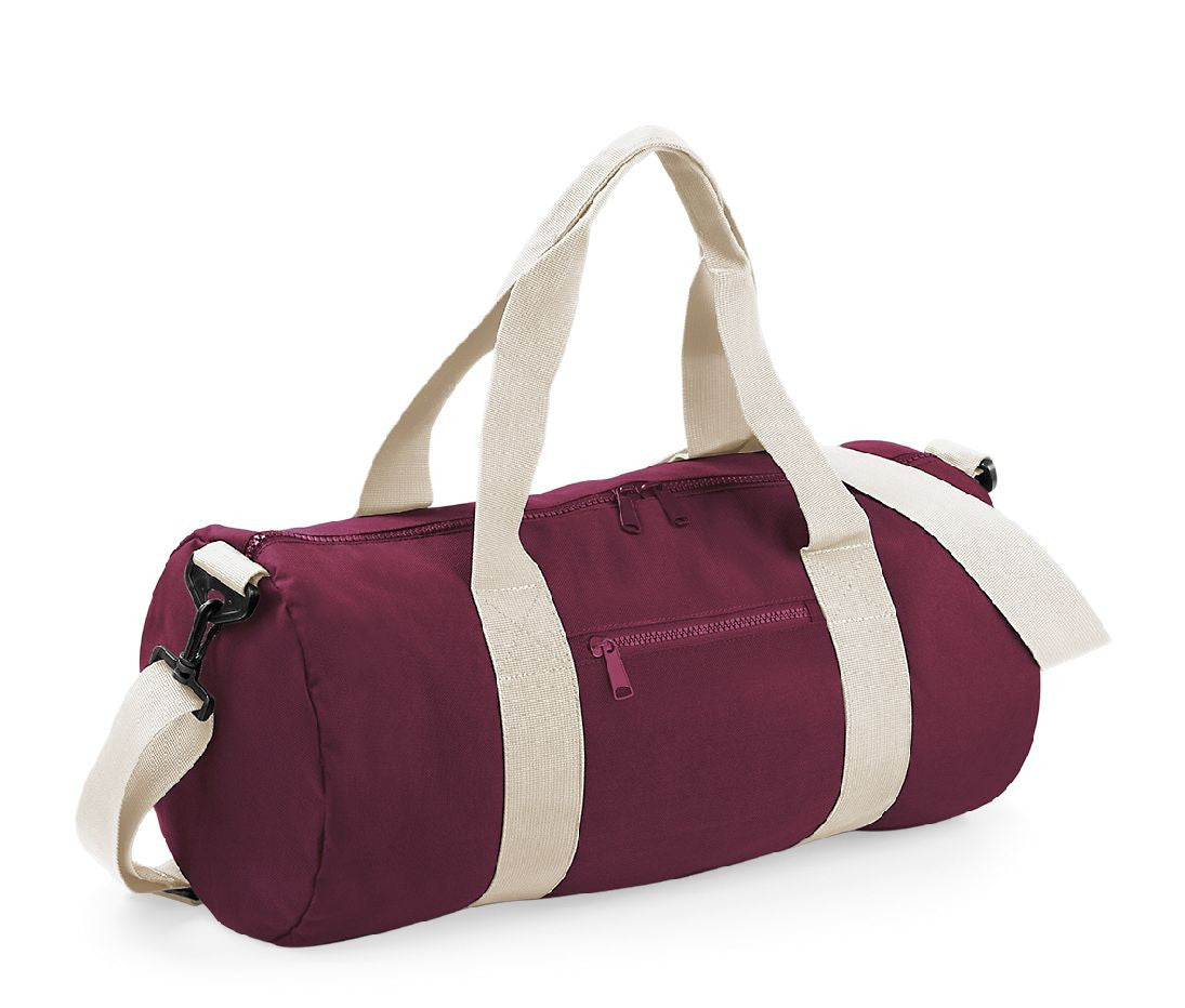 Burgundy/Off White