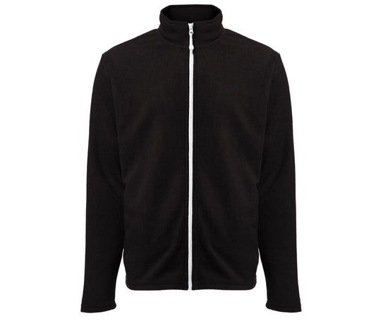 Veste Polaire Homme Zippée Grizzly BM700 coloris Noir/Blanc
