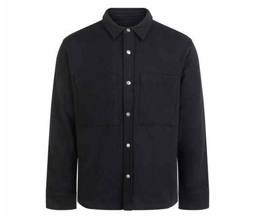 Surchemise Maille Piquée Premium Pique Overshirt FR056 - Front Row coloris Black