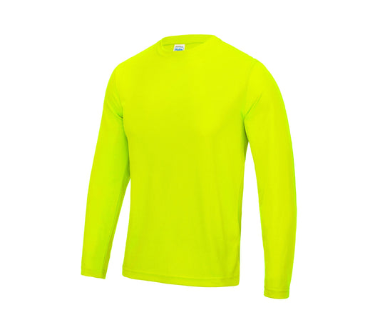 Tee-Shirt Respirant Manches Longues Long Sleeve Cool T - Just Cool coloris Electric Yellow