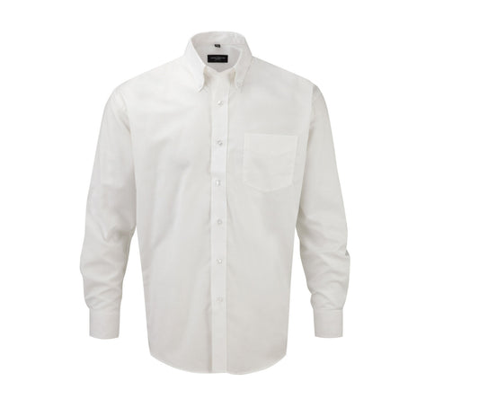 Chemise Oxford Classic Long Sleeve Shirt JZ932 - Russell Athletic Collection coloris White