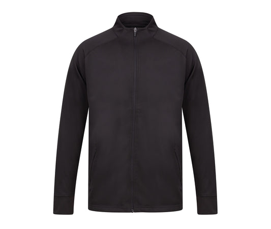 Veste de Sport Adult's Knitted Tracksuit Top - Finden & Hales coloris Black