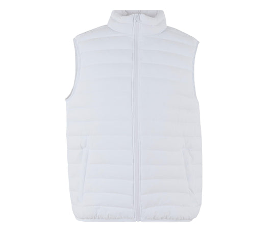 Bodywarmer Léger Recyclé Light Puffer Vest NM033 - New Morning Studios coloris White