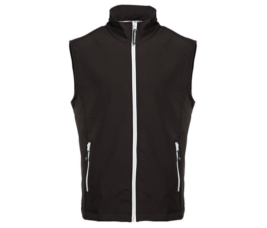 Bodywarmer Softshell 2 Couches Gibraltar PK330 - Pen Duick coloris Noir/Blanc
