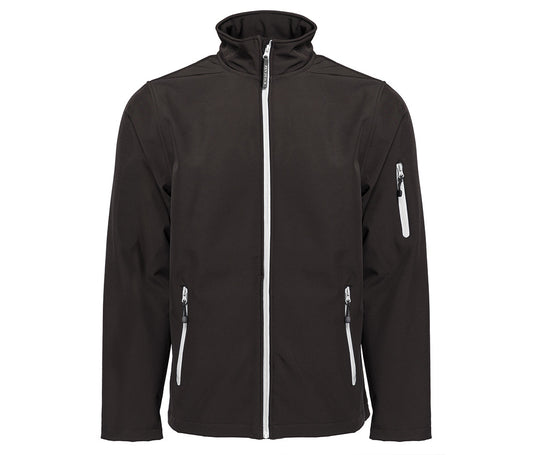 Veste Softshell Homme 3 Couches Atlantic PK768 - Pen Duick coloris Noir/Blanc