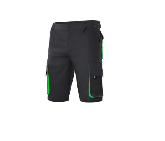 Bermuda Multipoches Bicolore V3007 - Velilla coloris Black/Lime
