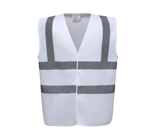 Gilet Hi-Vis 2-Band And Braces Waistcoat - Yoko coloris White