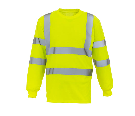 Tee-Shirt Manches Longues Haute Visibilité - Yoko coloris Hi Vis Yellow